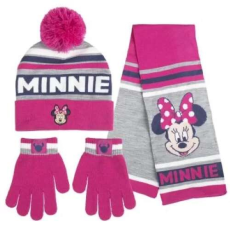  Szett sapka, kesztyű és sál, Minnie egér