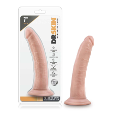 szexvital.hu Dr. Skin 7 - tapadótalpas élethű dildó - natúr (17,5cm) műpénisz, dildó