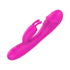 szexvital.hu Lonely - akkus, makkos, nyuszis csiklóizgatós vibrátor (pink) vibrátorok
