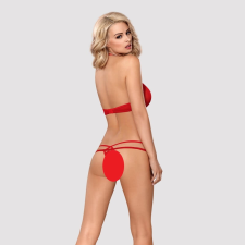 szexvital.hu Obsessive 838-SET-3 - pántos csipke melltartó szett (piros) melltartó
