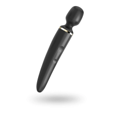 szexvital.hu Satisfyer Wand-er Woman - akkus, vízálló masszírozó vibrátor (fekete) vibrátorok