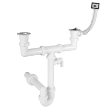  Szifon Mosogató 2medres+Mg Csat+Leereszt beépíthető gépek kiegészítői