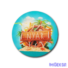  Sziget + kormánykerék nyári korong 13 cm dekorációs kellék