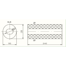 Sziklai Univerzális ovál kipufogódob, Ø50, 350x210x120mm, 1be1kieltolt kipufogó alkatrész