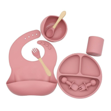  Szilikon baba étkészlet tapadókoronggal babaétkészlet