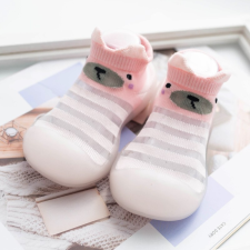 Szilikon Babacipő, Puhatalpú Babacipő - Rózsaszín (14.5cm) gyerek cipő