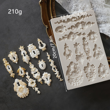  Szilikon barokk stílusú torta sablon - díszítő elem konyhai eszköz