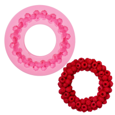  Szilikon fondant és marcipán forma – Málna koszorú – Óriás sütés és főzés