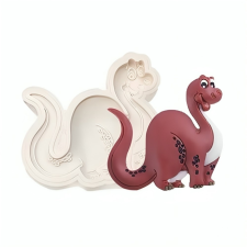  Szilikon fondant és marcipán mintázó-Brontoszaurusz 8x8cm sütés és főzés