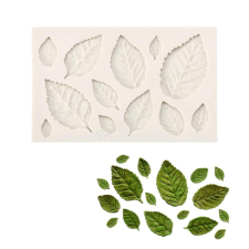 Szilikon fondant és marcipán mintázó-levelek 6,5x10cm sütés és főzés