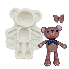  Szilikon fondant és marcipán mintázó – Maci masnival és csokornyakkendővel sütés és főzés