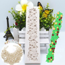  SZILIKON FONDANT MINTÁZÓ - BUBORÉKOK 21 CM sütés és főzés