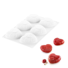 Szilikon forma, mousse forma-6 adagos szív sütés és főzés