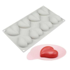  Szilikon forma szív - 8 adagos sütés és főzés