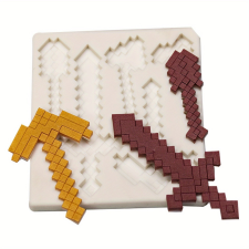 Szilikon Minecraft Kard És Fejsze Forma sütés és főzés