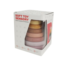  Szilikon montessori torony, 8 db (11078) készségfejlesztő