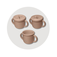  Szilikon multifunkciós bögre 3 in 1 – Mimijo – karamel itatópohár