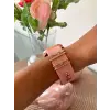  Szilikon óraszíj dekoratív gyűrű, 5 különböző univerzális óraszíj dísz, arany-pink