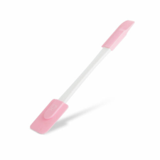 [] Szilikon spatula - rózsaszín, kétoldalú - 24,5 x 4,5 cm konyhai eszköz