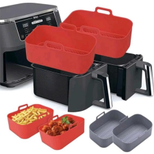 Szilikon Sütőforma Air Fryer sütőhöz, hosszúkás, 20 cm sütés és főzés