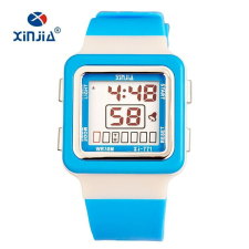  Szilikon szíjas vízálló gyermek sport karóra, kék karóra