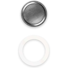  Szilikon tömítés 1db + szűrő 1db / Inox 10 adag - új kisháztartási gépek kiegészítői