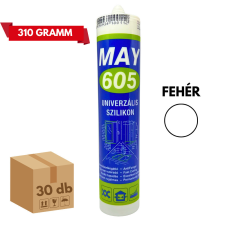  Szilikon Tömítő Ragasztó Fehér 310 Gr May605 - Karton barkácsolás, csiszolás, rögzítés