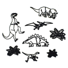Sziluett kiszúró szett-Dinoszaurusz téma 8 db sütés és főzés
