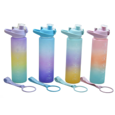 Színátmenetes kulacs, 1000 ml kulacs, kulacstartó