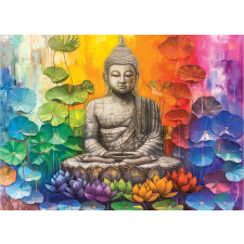 Színes Buddha puzzle 1000 darabos puzzle, kirakós