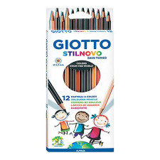  Színes ceruza GIOTTO Stilnovo hatszögletű 12 db/készlet bőr tónusú színek színes ceruza