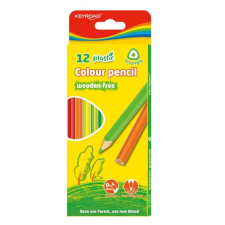  Színes ceruza készlet 2,9 mm famentes háromszögletű Keyroad 12 klf. szín színes ceruza