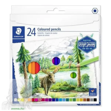  Színes ceruza készlet, hatszögletű, STAEDTLER "146 C", 24 különböző szín színes ceruza