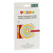 Színes ceruza PRIMO jumbo háromszögletű 12 db/készlet színes ceruza