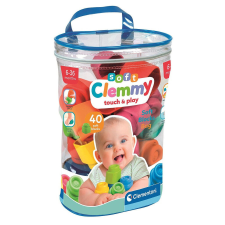  Színes Clemmy puha építőkocka 40 db-os Clementoni barkácsolás, építés