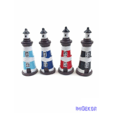  Színes csíkos világítótorony 9x3x3cm dekorációs kellék