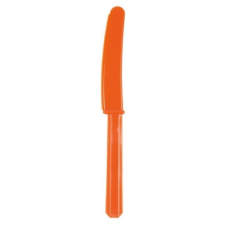 SZÍNES Evőeszköz, kés - 10 darabos Orange Peel tányér és evőeszköz