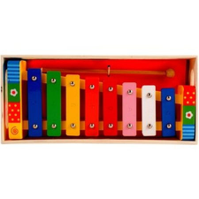  Színes fa xilofon - 17 cm (06217) játékhangszer