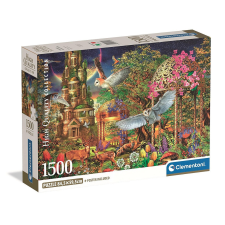 SZÍNES Fantázia kert Woodland 1500 db-os Compact puzzle Clementoni puzzle, kirakós