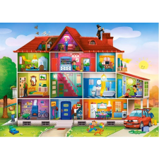  Színes Gyerek Puzzle 120 Darabos House Life puzzle, kirakós
