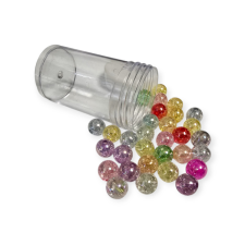  Színes Gyöngyök 0,7mm vegyes színben 30db/cs dekorációs kellék
