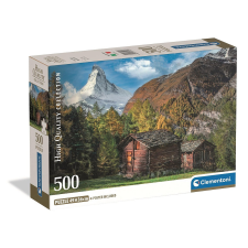 SZÍNES Hegyvidék Charming Matterhorn 500 db-os Compact puzzle Clementoni puzzle, kirakós
