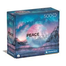 SZÍNES Hegyvidék Light Blue 500 db-os Peace puzzle Clementoni puzzle, kirakós