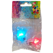 Színes LED villogó lámpa 2 db lampionhoz party kellék