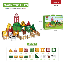  Színes mágneses farm játék mágneses építőjáték