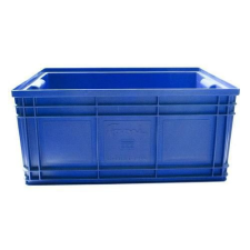 Színes műanyag PS szállítóláda (85 l), kék kerti tárolás