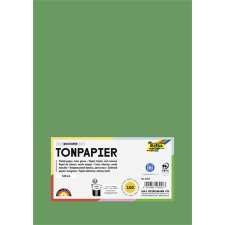  Színes papír, A4, 130 g, 100 lap, FOLIA, mohazöld kreatív papír