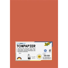  Színes papír, A4, 130 g, 100 lap, FOLIA, narancs kreatív papír