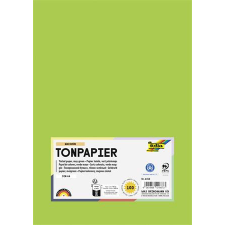  Színes papír, A4, 130 g, 100 lap, FOLIA, tavaszzöld kreatív papír