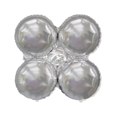 SZÍNES Silver, Ezüst léggömb tartó 90 cm (WP) party kellék